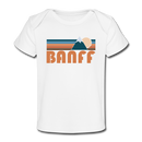 Banff, Canada Baby T-Shirt - Organic Retro Mountain Banff Infant T-Shirt - white
