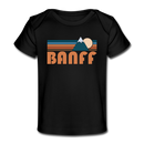 Banff, Canada Baby T-Shirt - Organic Retro Mountain Banff Infant T-Shirt - black