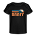 Banff, Canada Baby T-Shirt - Organic Retro Mountain Banff Infant T-Shirt - black