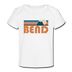 Bend, Oregon Baby T-Shirt - Organic Retro Mountain Bend Infant T-Shirt - white