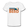 Bend, Oregon Baby T-Shirt - Organic Retro Mountain Bend Infant T-Shirt - white