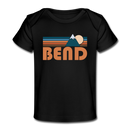Bend, Oregon Baby T-Shirt - Organic Retro Mountain Bend Infant T-Shirt - black