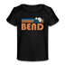 Bend, Oregon Baby T-Shirt - Organic Retro Mountain Bend Infant T-Shirt - black