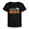 Bend, Oregon Baby T-Shirt - Organic Retro Mountain Bend Infant T-Shirt - black