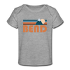 Bend, Oregon Baby T-Shirt - Organic Retro Mountain Bend Infant T-Shirt - heather gray