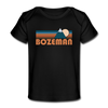 Bozeman, Montana Baby T-Shirt - Organic Retro Mountain Bozeman Infant T-Shirt - black