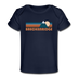 Breckenridge, Colorado Baby T-Shirt - Organic Retro Mountain Breckenridge Infant T-Shirt - dark navy
