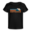 Chattanooga, Tennessee Baby T-Shirt - Organic Retro Mountain Chattanooga Infant T-Shirt - black