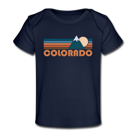 Colorado Baby T-Shirt - Organic Retro Mountain Colorado Infant T-Shirt
