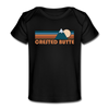 Crested Butte, Colorado Baby T-Shirt - Organic Retro Mountain Crested Butte Infant T-Shirt - black
