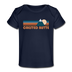 Crested Butte, Colorado Baby T-Shirt - Organic Retro Mountain Crested Butte Infant T-Shirt - dark navy