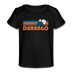 Durango, Colorado Baby T-Shirt - Organic Retro Mountain Durango Infant T-Shirt - black