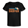 Denver, Colorado Baby T-Shirt - Organic Retro Mountain Denver Infant T-Shirt - black