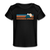 Colorado Springs, Colorado Baby T-Shirt - Organic Retro Mountain Colorado Springs Infant T-Shirt - black