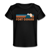 Fort Collins, Colorado Baby T-Shirt - Organic Retro Mountain Fort Collins Infant T-Shirt - black