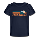 Fort Collins, Colorado Baby T-Shirt - Organic Retro Mountain Fort Collins Infant T-Shirt - dark navy
