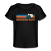 Jackson Hole, Wyoming Baby T-Shirt - Organic Retro Mountain Jackson Hole Infant T-Shirt - black