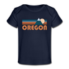 Oregon Baby T-Shirt - Organic Retro Mountain Oregon Infant T-Shirt