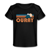Ouray, Colorado Baby T-Shirt - Organic Retro Mountain Ouray Infant T-Shirt - black