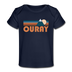 Ouray, Colorado Baby T-Shirt - Organic Retro Mountain Ouray Infant T-Shirt - dark navy