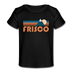 Frisco, Colorado Baby T-Shirt - Organic Retro Mountain Frisco Infant T-Shirt - black