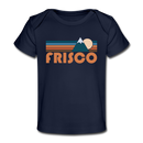 Frisco, Colorado Baby T-Shirt - Organic Retro Mountain Frisco Infant T-Shirt - dark navy