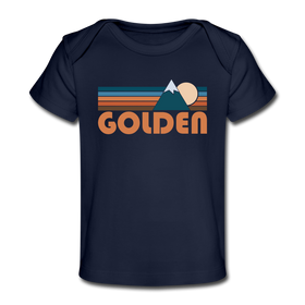 Golden, Colorado Baby T-Shirt - Organic Retro Mountain Golden Infant T-Shirt