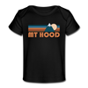 Mount Hood, Oregon Baby T-Shirt - Organic Retro Mountain Mount Hood Infant T-Shirt - black