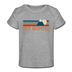 Mount Hood, Oregon Baby T-Shirt - Organic Retro Mountain Mount Hood Infant T-Shirt - heather gray