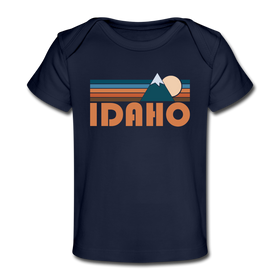 Idaho Baby T-Shirt - Organic Retro Mountain Idaho Infant T-Shirt
