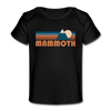 Mammoth, California Baby T-Shirt - Organic Retro Mountain Mammoth Infant T-Shirt - black
