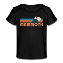 Mammoth, California Baby T-Shirt - Organic Retro Mountain Mammoth Infant T-Shirt - black