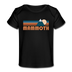 Mammoth, California Baby T-Shirt - Organic Retro Mountain Mammoth Infant T-Shirt - black