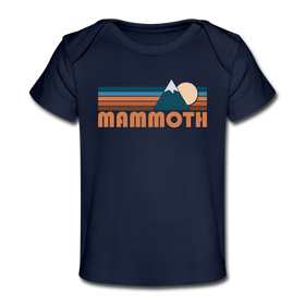 Mammoth, California Baby T-Shirt - Organic Retro Mountain Mammoth Infant T-Shirt