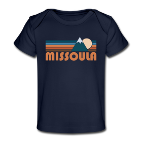 Missoula, Montana Baby T-Shirt - Organic Retro Mountain Missoula Infant T-Shirt