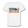 Moab, Utah Baby T-Shirt - Organic Retro Mountain Moab Infant T-Shirt - white