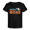 Moab, Utah Baby T-Shirt - Organic Retro Mountain Moab Infant T-Shirt - black