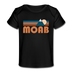 Moab, Utah Baby T-Shirt - Organic Retro Mountain Moab Infant T-Shirt - black