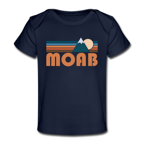 Moab, Utah Baby T-Shirt - Organic Retro Mountain Moab Infant T-Shirt