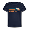 Park City, Utah Baby T-Shirt - Organic Retro Mountain Park City Infant T-Shirt - dark navy