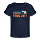 Park City, Utah Baby T-Shirt - Organic Retro Mountain Park City Infant T-Shirt - dark navy