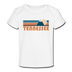 Tennessee Baby T-Shirt - Organic Retro Mountain Tennessee Infant T-Shirt - white