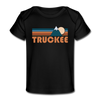 Truckee, California Baby T-Shirt - Organic Retro Mountain Truckee Infant T-Shirt - black