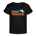 Truckee, California Baby T-Shirt - Organic Retro Mountain Truckee Infant T-Shirt - black