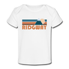 Ridgway, Colorado Baby T-Shirt - Organic Retro Mountain Ridgway Infant T-Shirt - white
