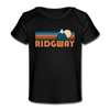 Ridgway, Colorado Baby T-Shirt - Organic Retro Mountain Ridgway Infant T-Shirt - black