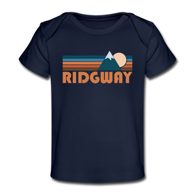 Ridgway, Colorado Baby T-Shirt - Organic Retro Mountain Ridgway Infant T-Shirt