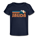 Salida, Colorado Baby T-Shirt - Organic Retro Mountain Salida Infant T-Shirt - dark navy