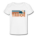 Tahoe, California Baby T-Shirt - Organic Retro Mountain Tahoe Infant T-Shirt - white
