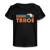 Tahoe, California Baby T-Shirt - Organic Retro Mountain Tahoe Infant T-Shirt - black